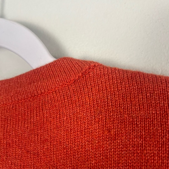 Michael Simon Girls orange girafee button front cardigan size 7/8 vintage bead - Picture 7 of 8